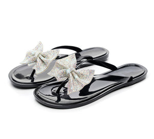 Women Leisure Bow Flip-Flops