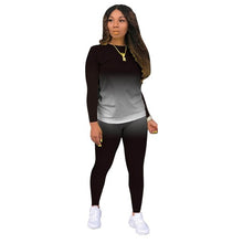 Load image into Gallery viewer, Double Shaded Two Piece Body Con Tracksuit