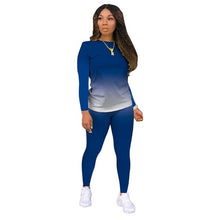 Load image into Gallery viewer, Double Shaded Two Piece Body Con Tracksuit