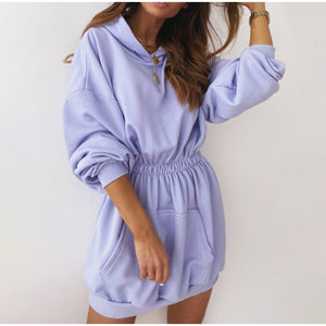 Women's Fleece Sweatshirt Dress