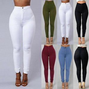 Women's High waist Slim Fitted Jeans