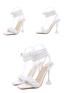 Ladies Open Toe Tie Up Sandals