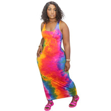 Load image into Gallery viewer, Women&#39;s Maxi Tie Dye Dresses