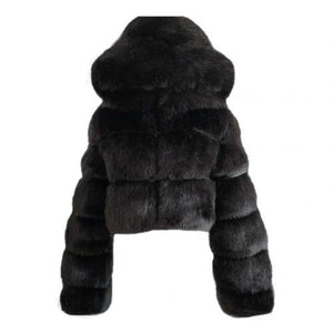 Faux Fur Croppped Coat